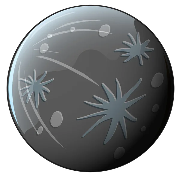 A grey planet — Stock Vector