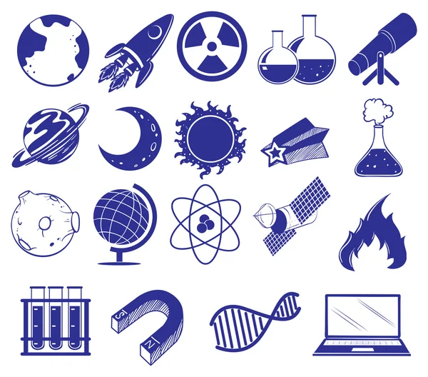 All about science and technology — Stock Vector