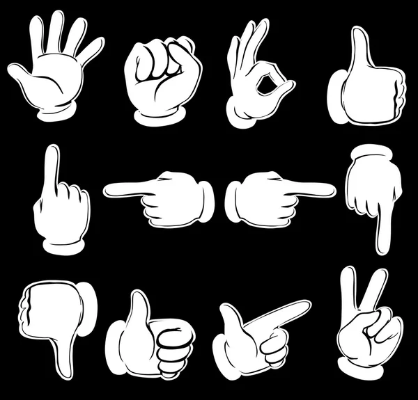 Verschillende handposities — Stockvector