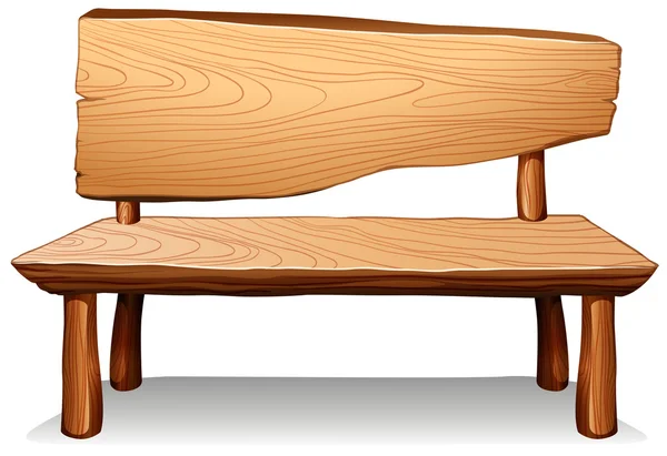 Une table en bois — Image vectorielle