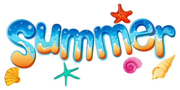 Summer artwork — Stock Vector