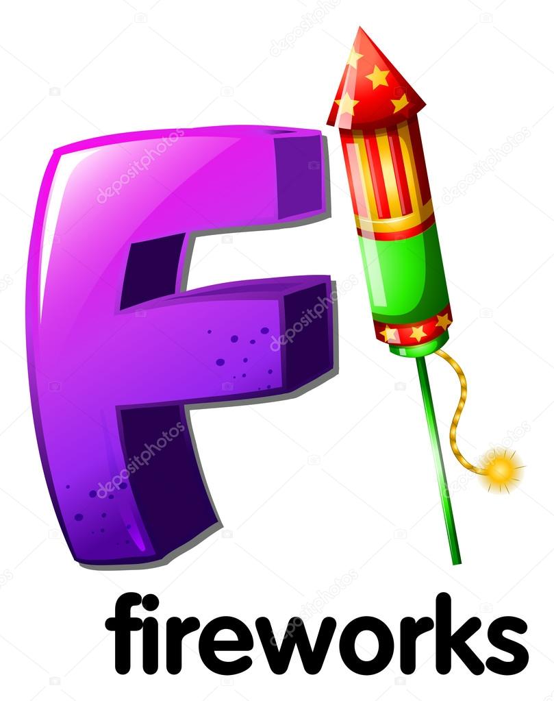 A letter F for fireworks