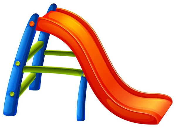 Sebuah slide berwarna-warni - Stok Vektor