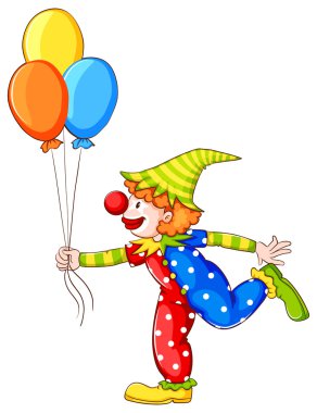 basit renkli robot palyaço resmi