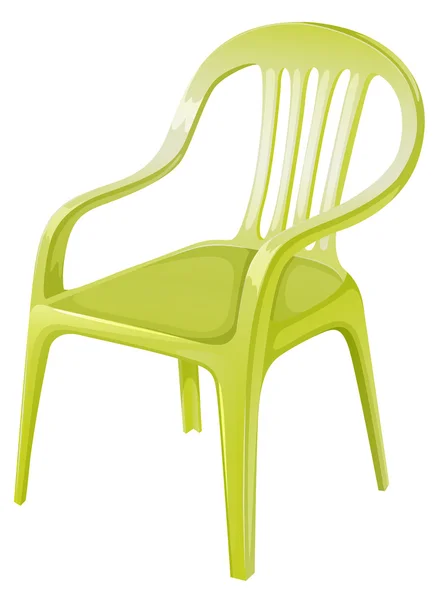 Un mobilier de chaise en plastique — Image vectorielle