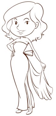 robot resmi bir elbise giymiş bir Bayan resmi