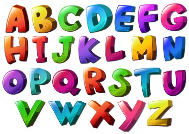Letters of the alphabet clipart