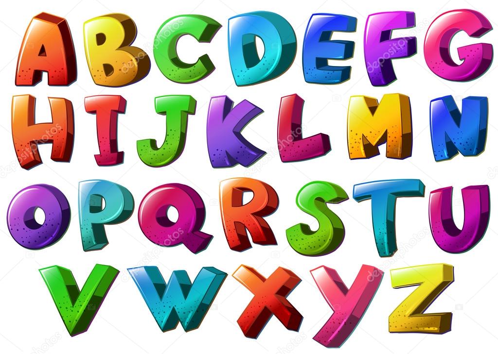 Letters of the alphabet