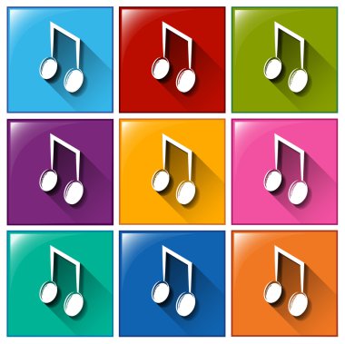 notları ile düğmeleri