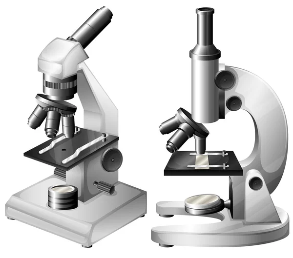 Microscopi — Vettoriale Stock