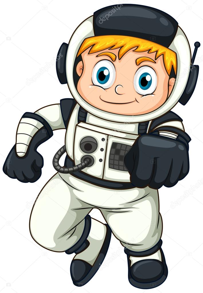 A male astronaut