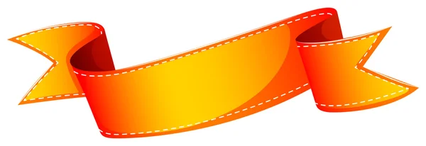 Eine leere orangefarbene Schleifenvorlage — Stockvektor