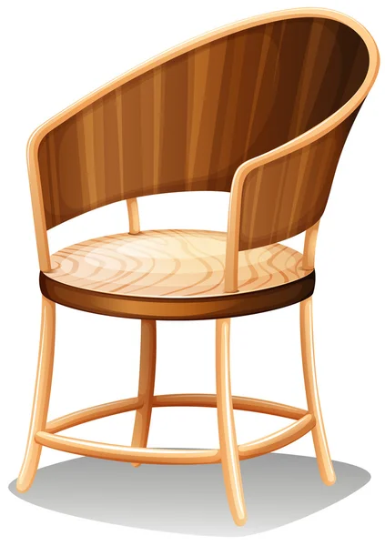 Un mobiliario marrón liso — Vector de stock