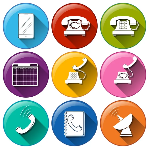 Communication icons — Stock Vector