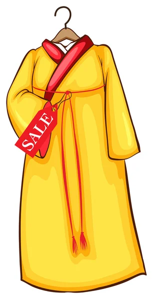 Um esboço colorido simples de um vestido —  Vetores de Stock