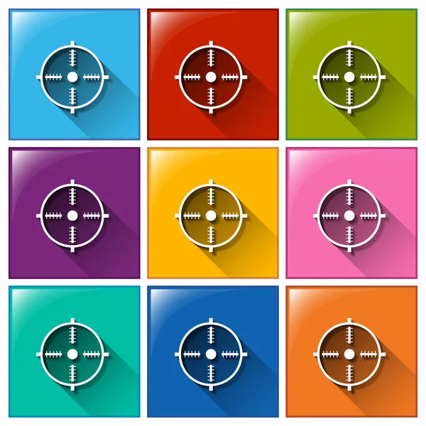 Target icons — Stock Vector