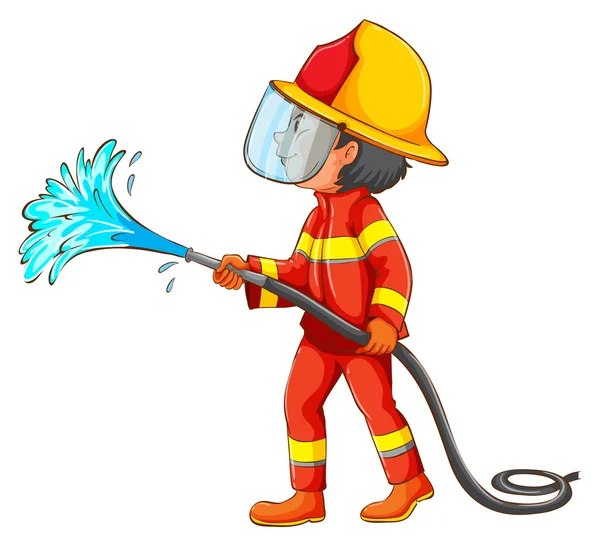 Feuerwehrmann — Stockvektor
