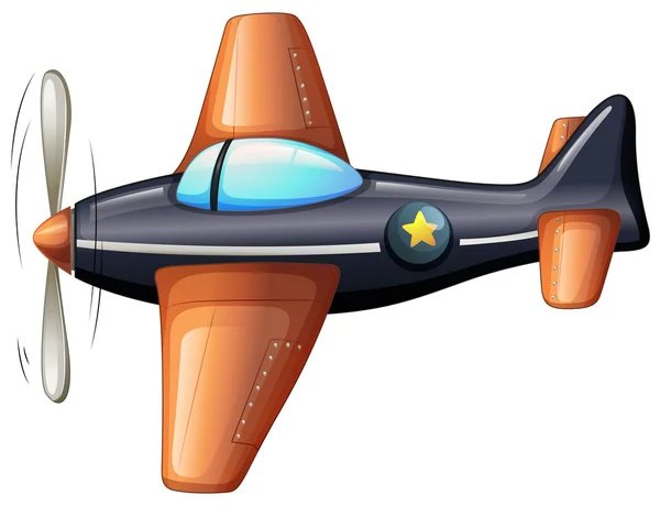 Un avión vintage — Vector de stock