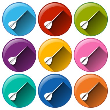 Dart ile yuvarlak simgeler