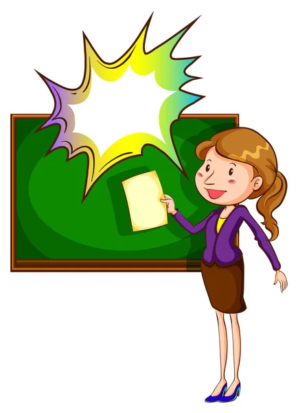 A teacher writing at the board with an empty thought Stock Vector Image by ©blueringmedia #56801325 A teacher writing at the board with an empty thought Stock Vector Image by ©blueringmedia #56801325