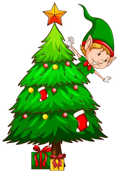 Enfants Portent Costume Noël Personnage Dessin Animé Avec Bonhomme