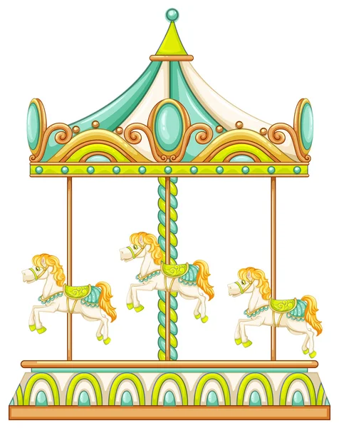 Merry go round — Stock Vector