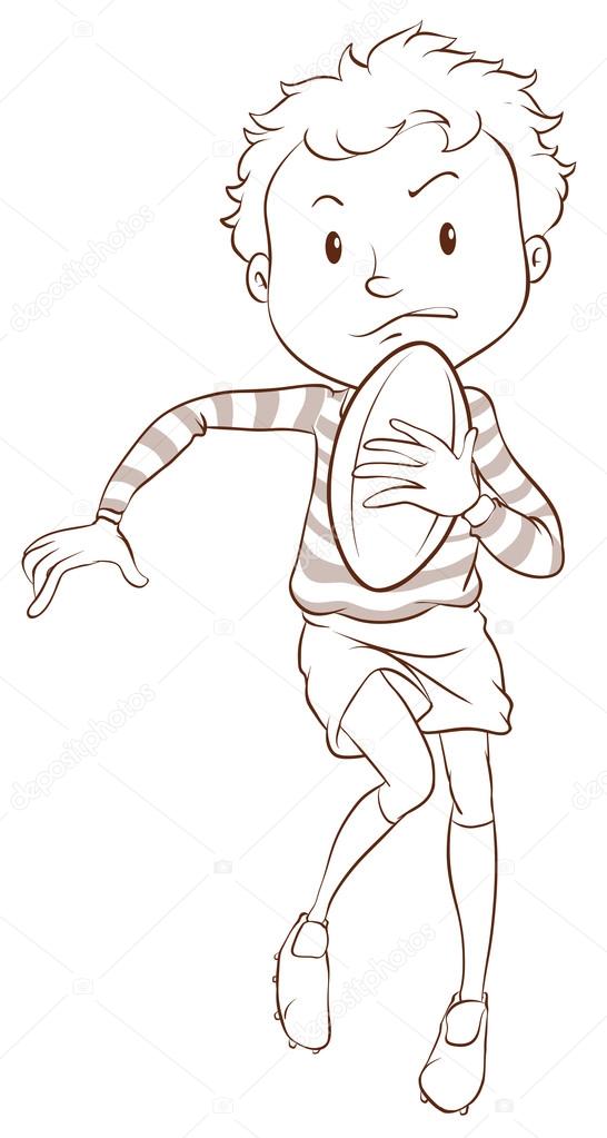 Rugbyman Images Vectorielles Rugbyman Vecteurs Libres De Droits Depositphotos