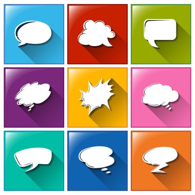 Düğmeleri farklı belirtme çizgisi şablonları ile