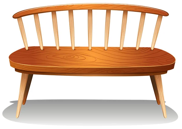 Un mueble de silla de madera — Vector de stock