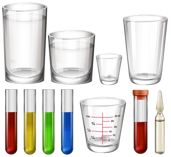 Tubos e óculos —  Vetores de Stock