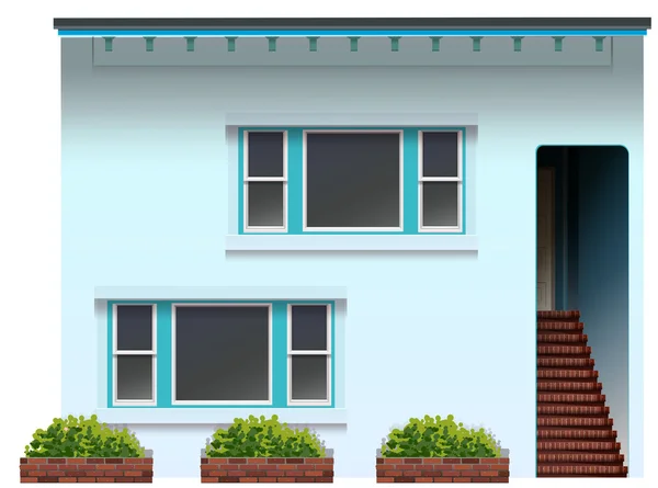 A blue house — Stock Illustration A blue house Stock Illustration