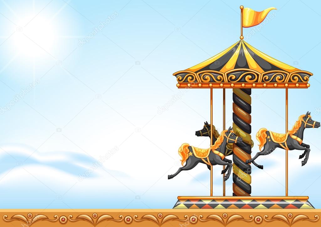A carousel ride