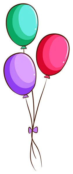 Un dessin simple des ballons colorés — Image vectorielle