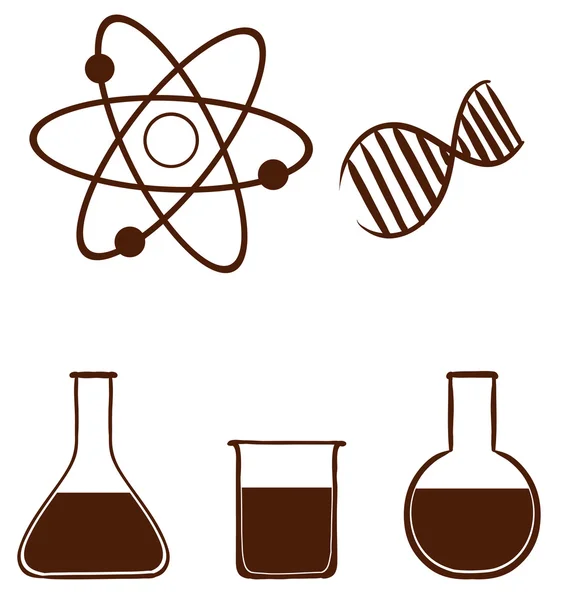 A simple science experiment — Stock Vector