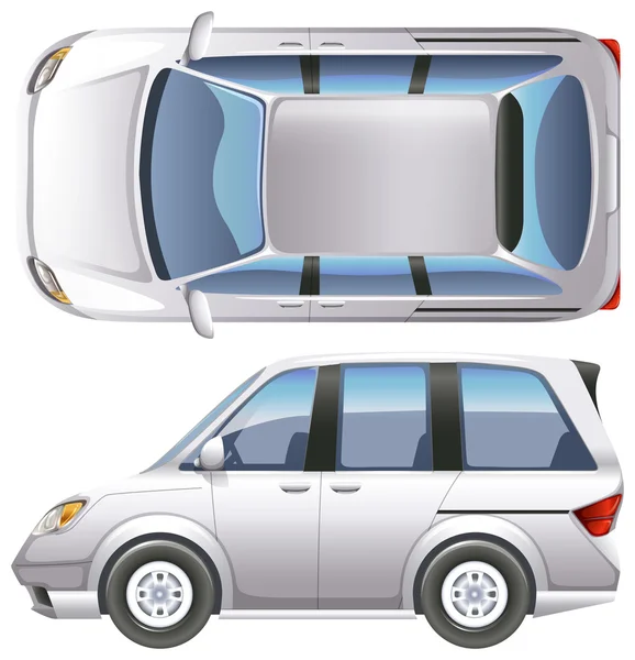 Un minivan — Vettoriale Stock