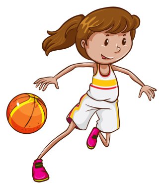 bir basketbol oyuncusu