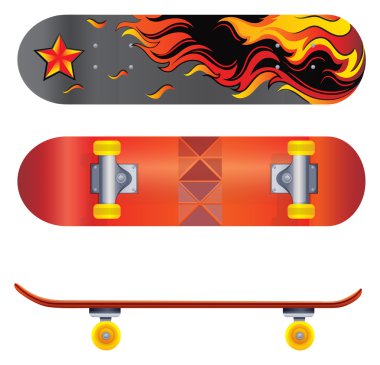 A skateboard clipart