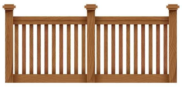 Une clôture en bois — Image vectorielle