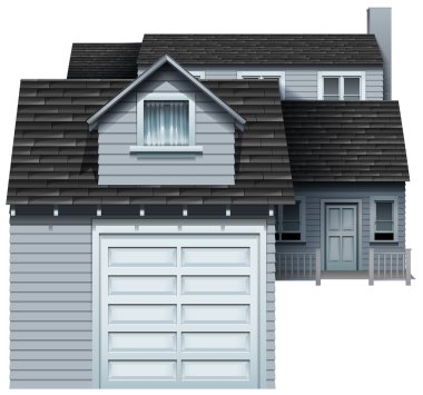 Büyük bir gri konut emlak