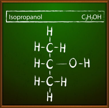 Isopropanol molekülleri
