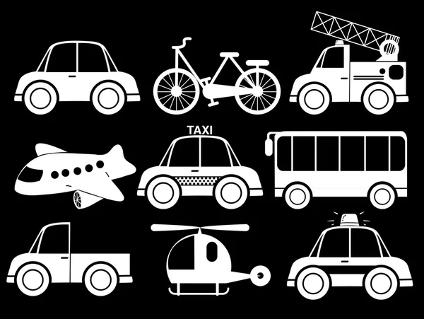 Different type of transportations — Stock Vector