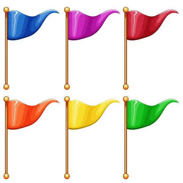 Barevné vlajky — Stockový vektor
