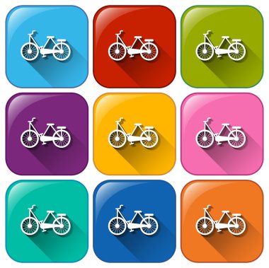 Düğmeleri ile pushbikes