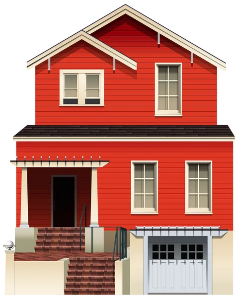 A big wooden house — Stock Vector