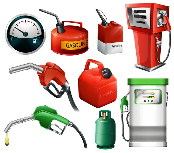 Jeu de combustibles — Image vectorielle