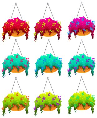 Houseplants asılı