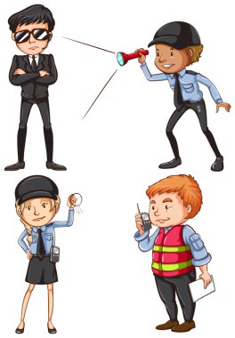 Security guards clipart