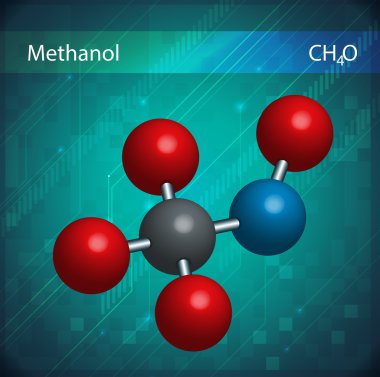 Methanol formula clipart