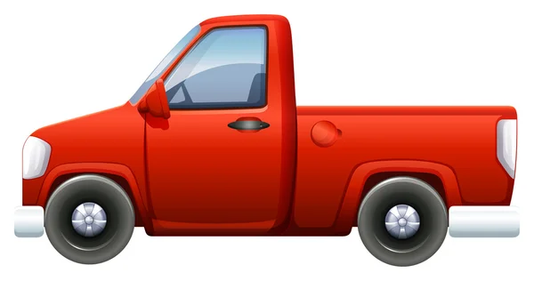 Una camioneta roja — Vector de stock