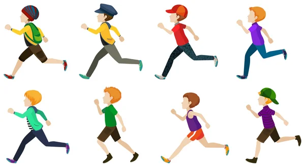 Παιδιά που τρέχουν — Διανυσματικό Αρχείο